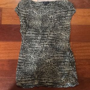 NWT Anne Klein animal print top